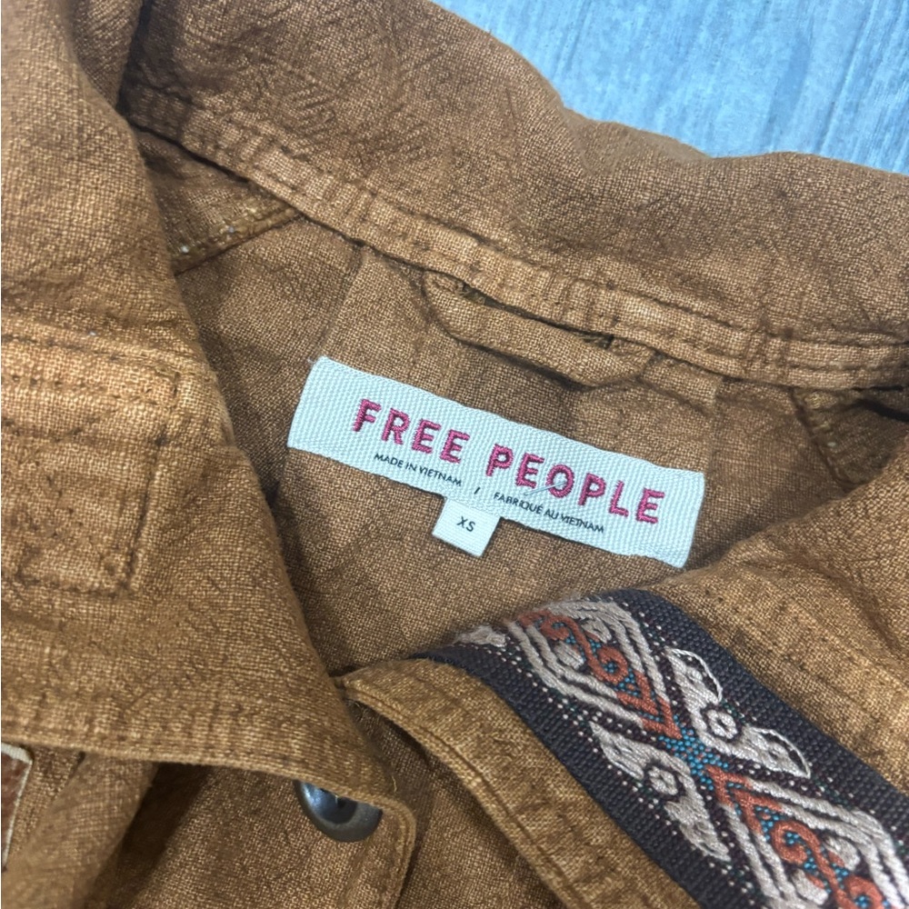 Free People Jayde Safari Bomber Jacket Size XS - Picture 6 of 12